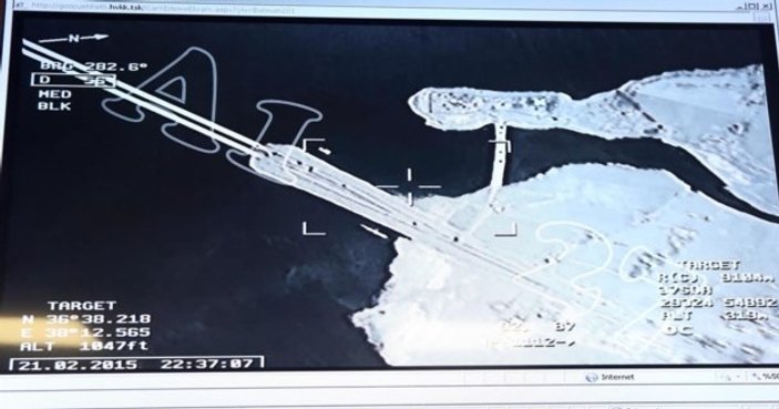 Şah Fırat Operasyonu havadan görüntülendi