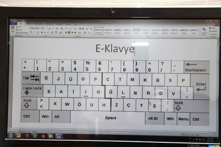 Boğaziçi Üniversitesi E klavye geliştirdi