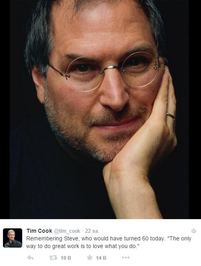 Steve Jobs doğum gününde unutulmadı