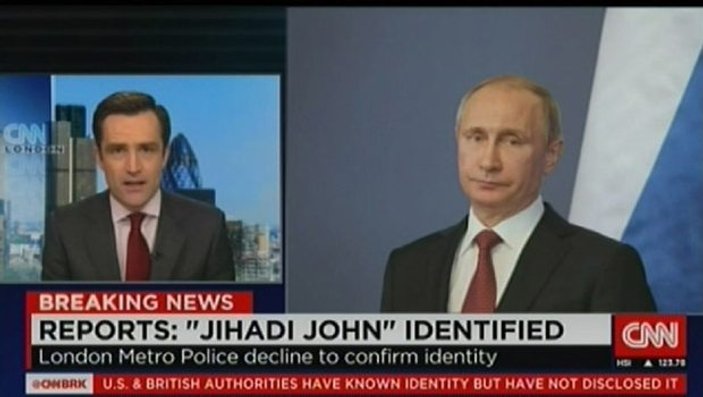 CNN International Cihatçı John diye Putin'i gösterdi