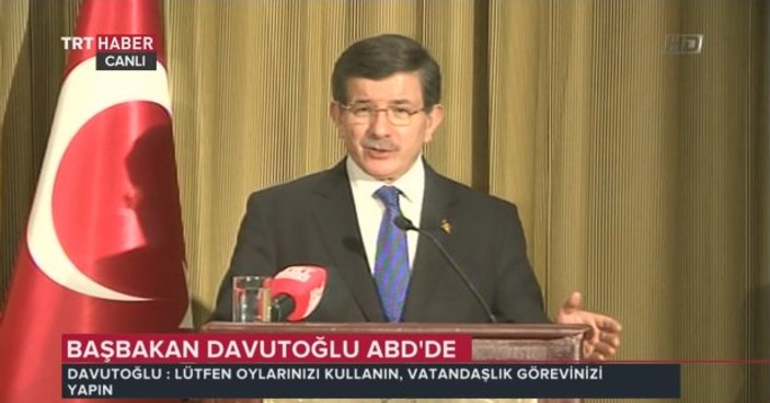 Başbakan Davutoğlu ABD'de konuştu