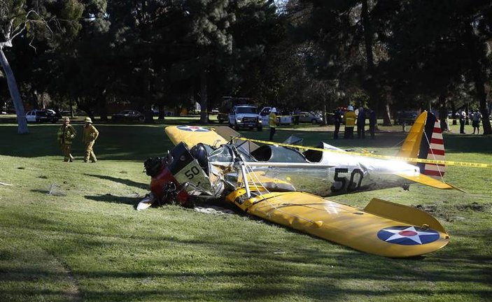 Ünlü aktör Harrison Ford uçak kazasında ağır yaralandı