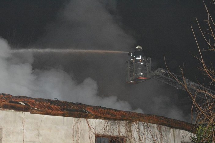 Bursa'da fabrika yangını