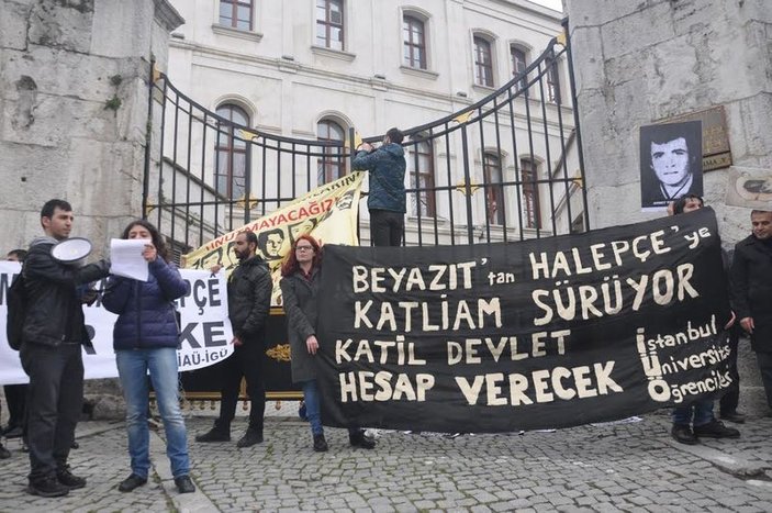 İstanbul Üniversitesi'nde Halepçe gerginliği