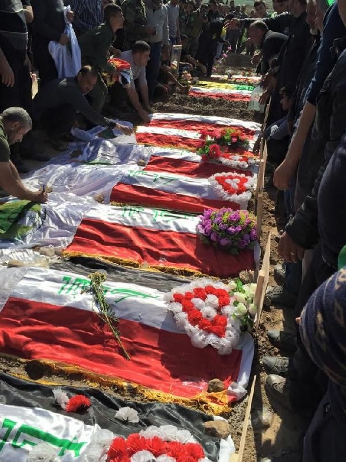 IŞİD'in öldürdüğü 18 Türkmen toprağa verildi