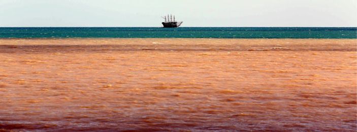 Antalya Körfezi'ni çamur kapladı