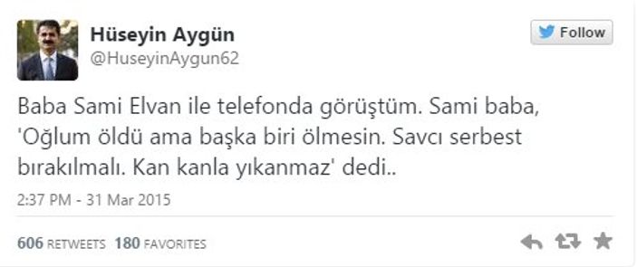 Sami Elvan Savcı'nın rehin alınmasıyla ilgili konuştu