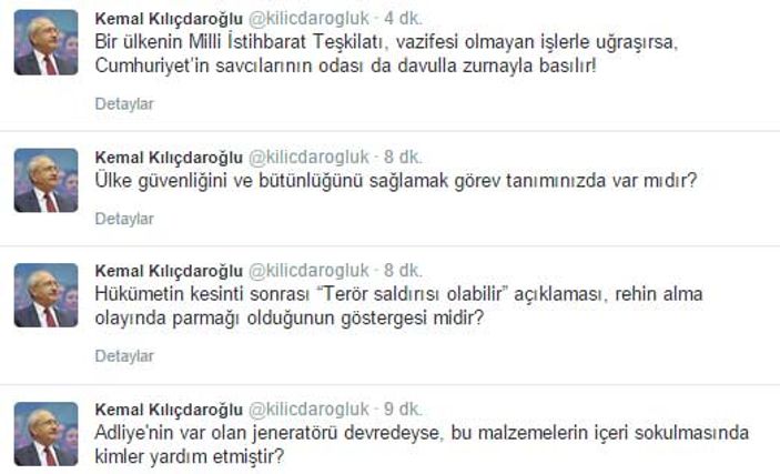 Metin Feyzioğlu'ndan rehin alma olayına tepki