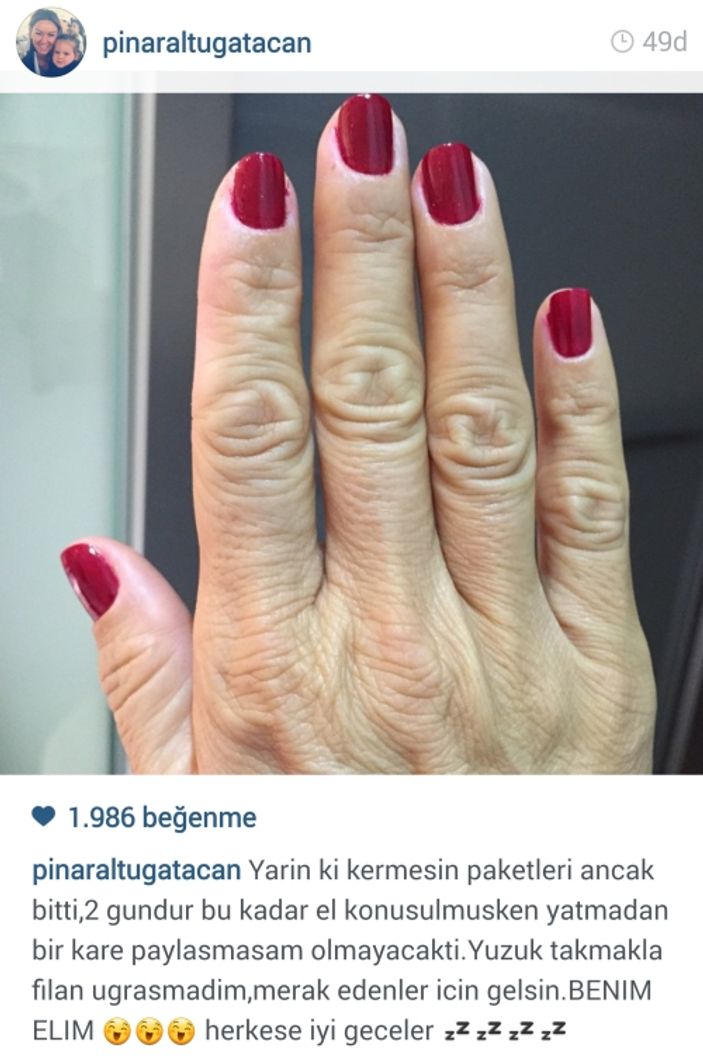 Pınar Altuğ: Benim elim