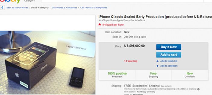 95 bin dolarlık iPhone satışa çıktı