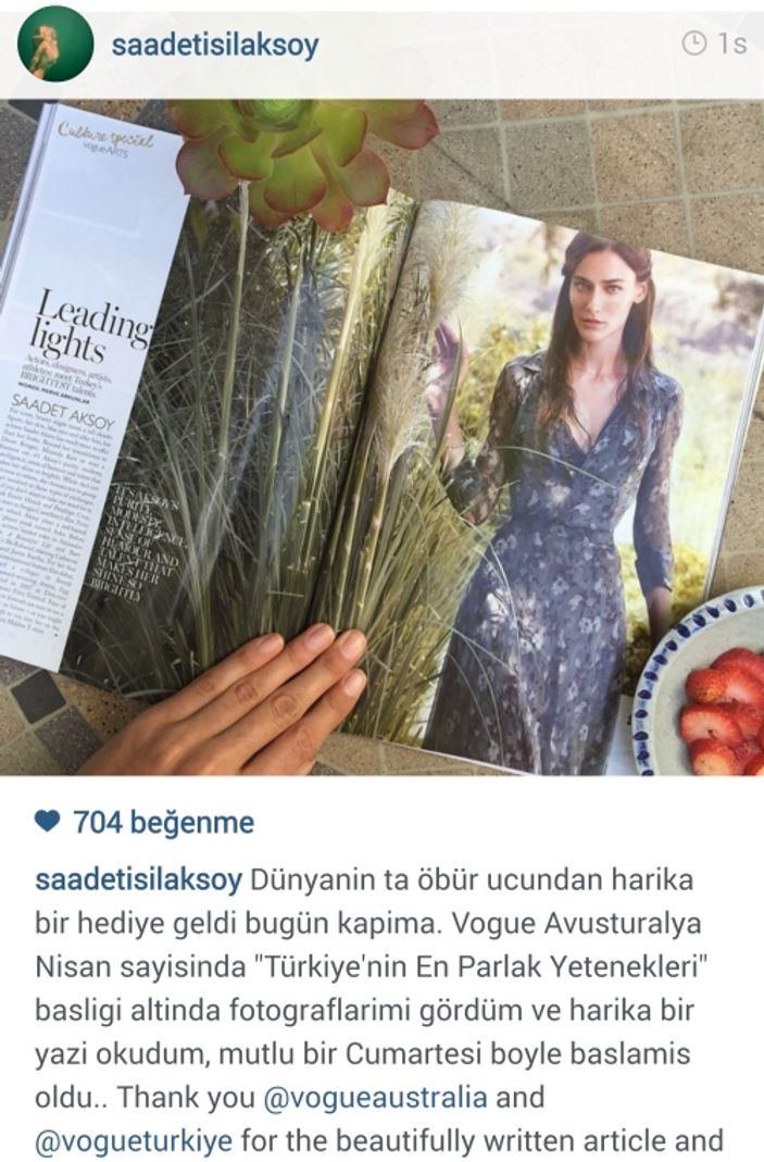 Saadet Işıl Aksoy'un şöhreti dünyaya yayılıyor