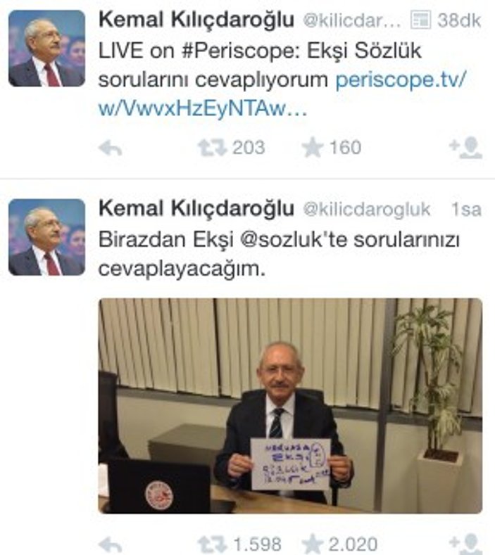 Kılıçdaroğlu Ekşi Sözlük'te soruları yanıtladı