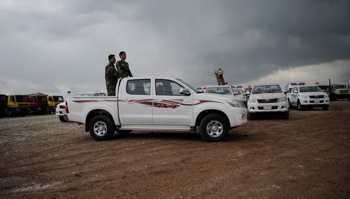 Türkiye'den Peşmergeye araç yardımı