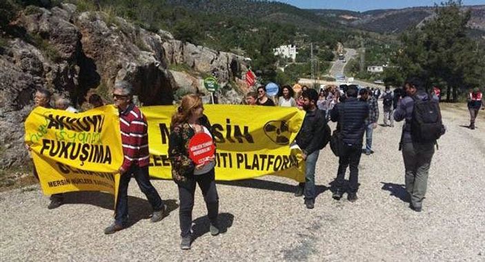 Akkuyu Nükleer Santrali'ne çevreci eylemi