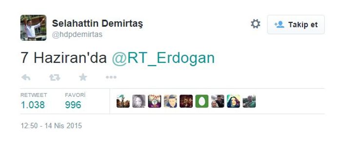 Selahattin Demirtaş'tan Erdoğan tweet'i