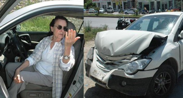 Fatma Girik trafik kazası geçirdi