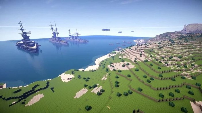 Yeni Zelandalılar Minecraft'ta Gelibolu'yu inşa ettiler