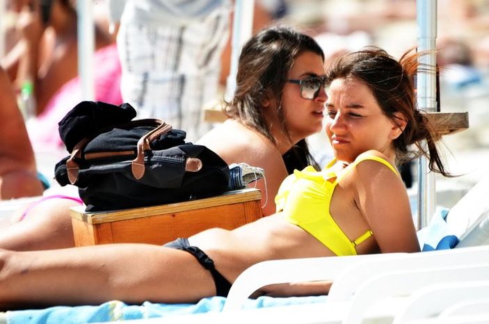 Bodrum plajları doldu