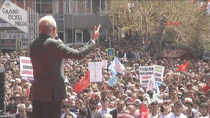 CHP lideri Kılıçdaroğlu'nun Niğde konuşması