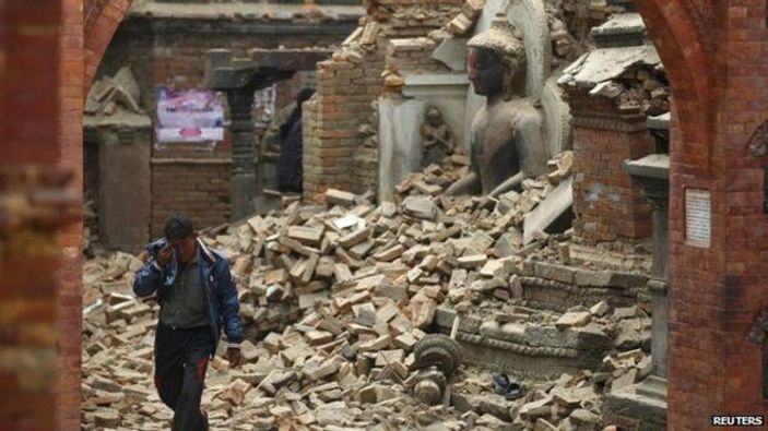 Depremden sonra Nepal 3 metre güneye kaydı