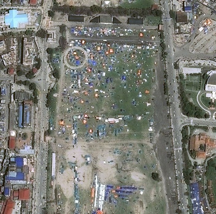 Nepal'deki depremi Google Earth görüntüledi