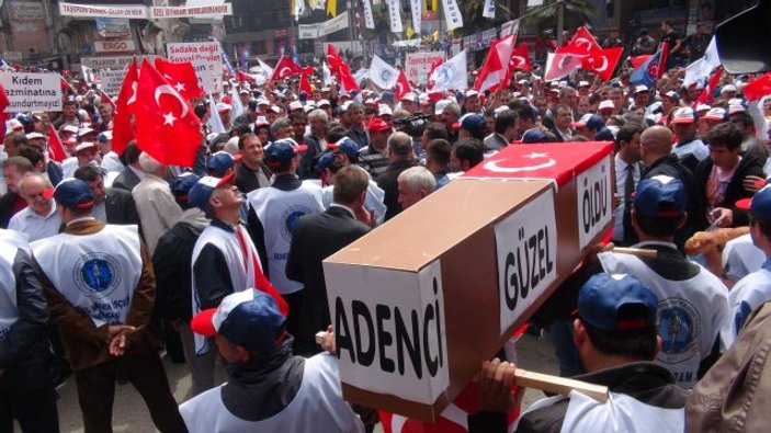 Türk-İş 1 Mayıs'ı madenci kenti Zonguldak'ta kutluyor