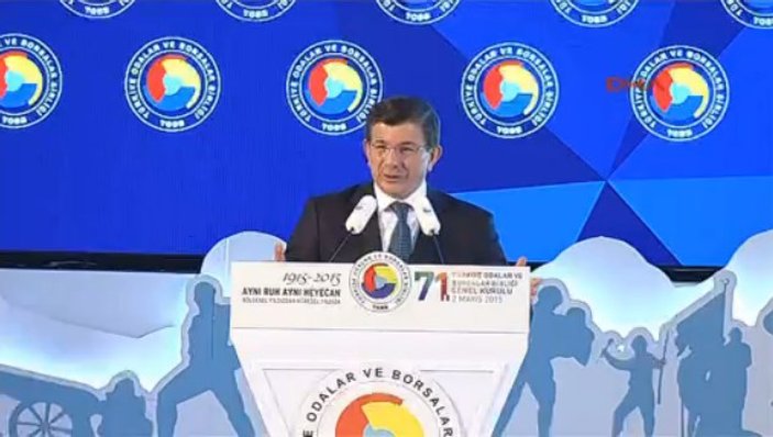 Başbakan Davutoğlu TOBB Genel Kurulu'nda