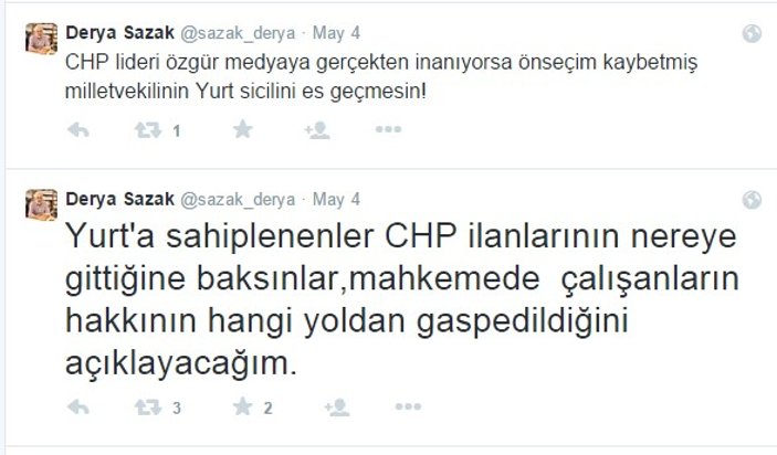 Derya Sazak CHP'li eski patronunu bombaladı