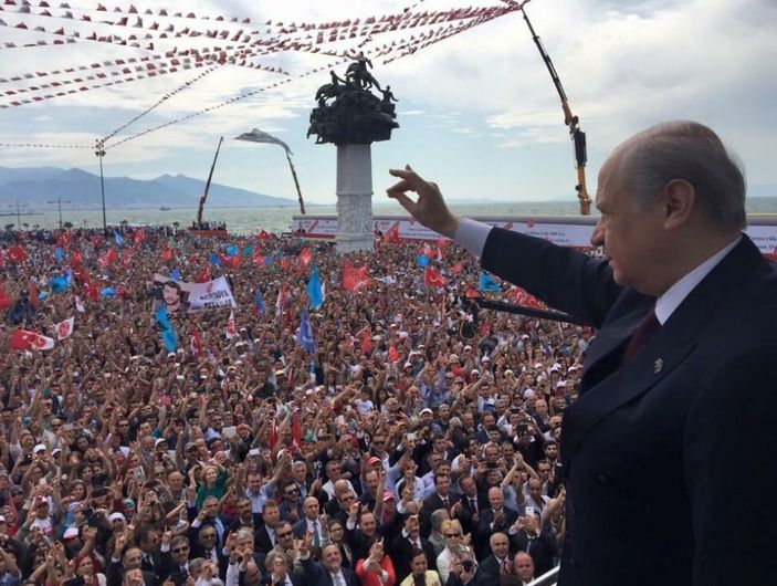 Devlet Bahçeli'nin İzmir mitingi