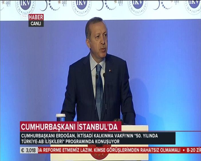 Erdoğan: AB'ye alınan 13 üye Türkiye ile kıyaslanamaz