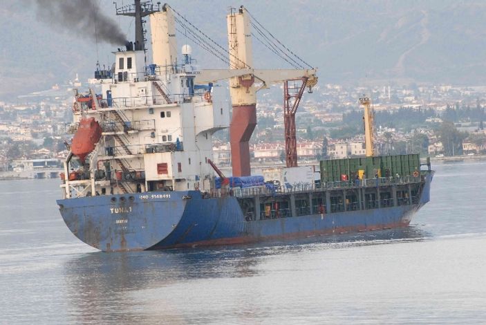 Libya’da vurulan Türk gemisi Fethiye’ye ulaştı