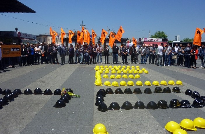 Kadıköy'de Soma madencileri anıldı