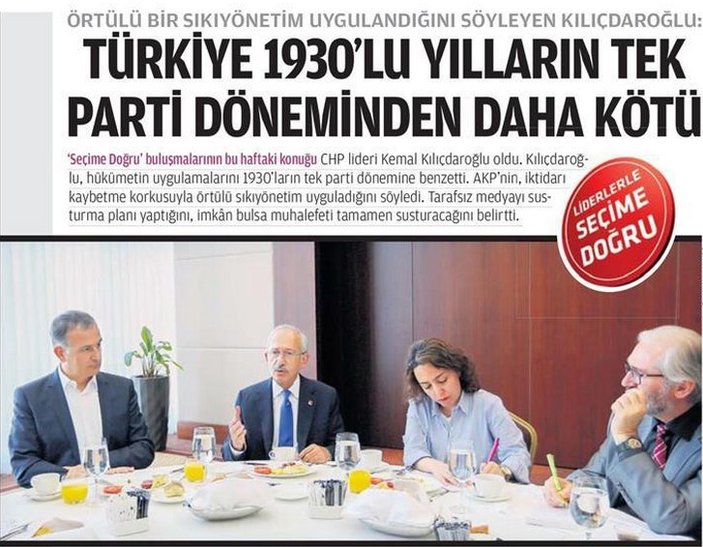 Kılıçdaroğlu: Türkiye 1930'lu yıllardan daha kötü durumda