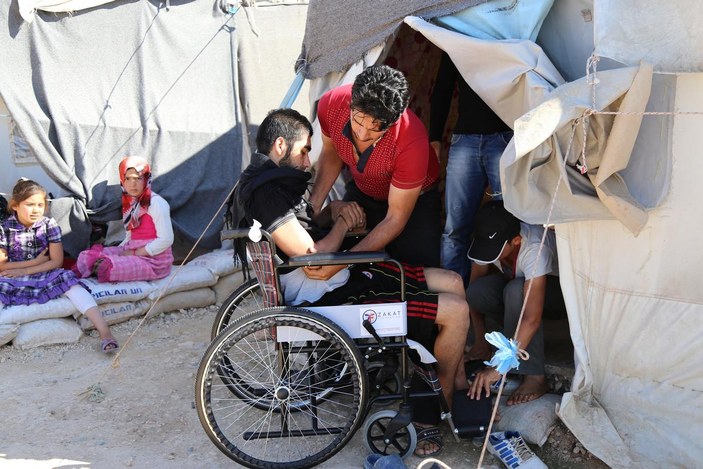 Savaşın engelli yaşamaya mahkum ettiği Suriyeliler