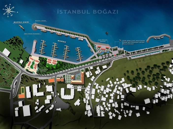 Beykoz Belediyesi'nden otelli marina projesi