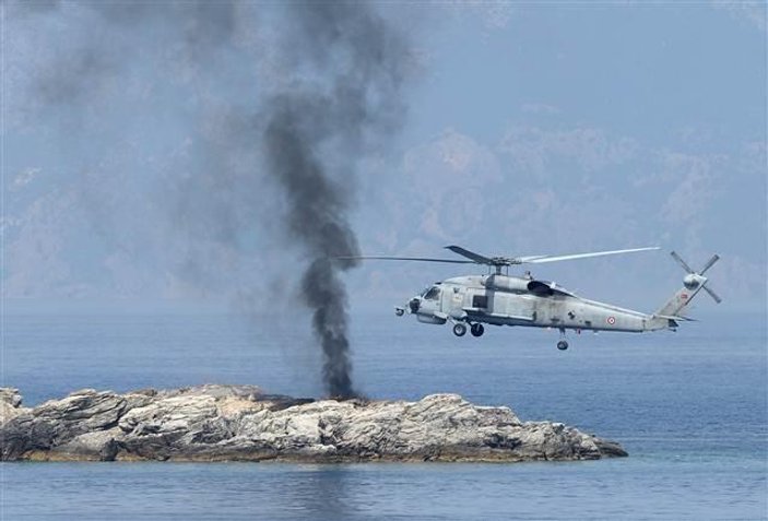 Erdoğan Denizkurdu Tatbikatı'na katıldı