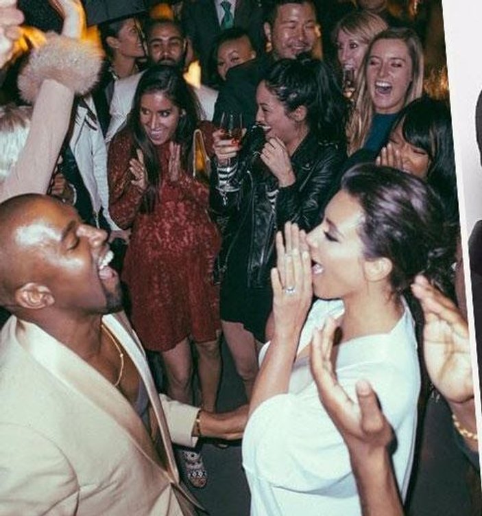 Kim Kardashian ve Kanye'nin birinci yıl kutlaması