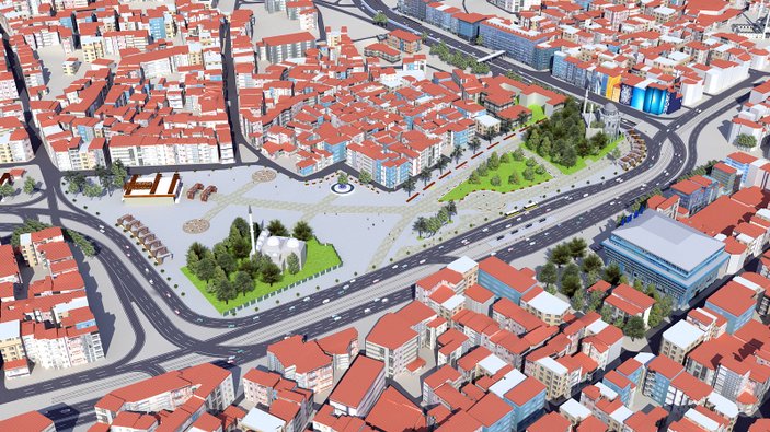 Aksaray Meydan Projesi devam ediyor
