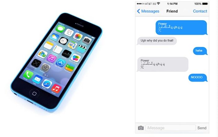 İphone'u kilitleyen mesaj