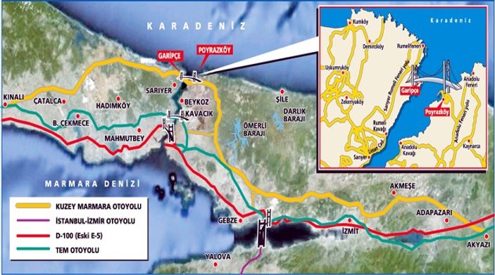 Kuzey Marmara Otoyol projesi bitmek üzere