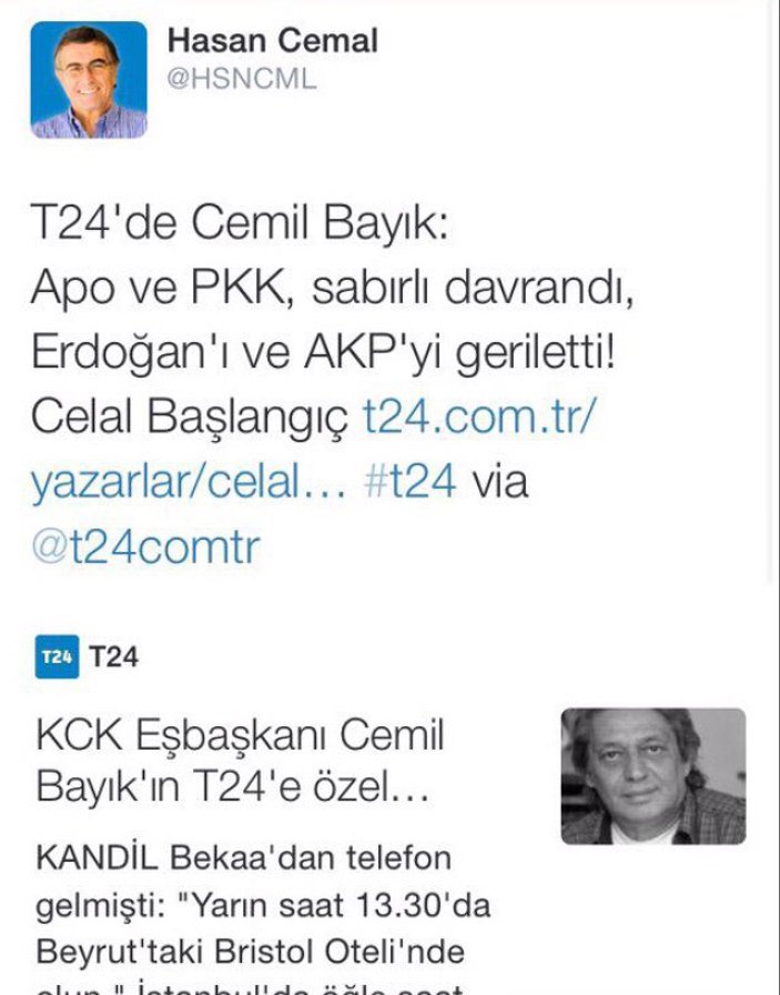 Cumhuriyet ve T24 Kandil'de PKK'nın bir numarasıyla
