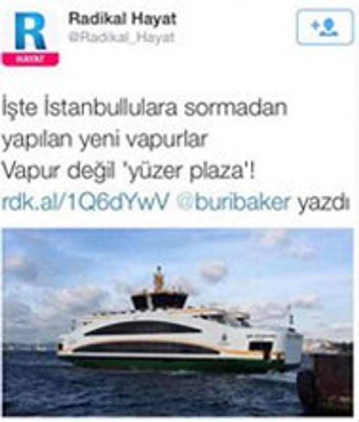 Doğan Medya İstanbul'un yeni vapurlarını beğenmedi