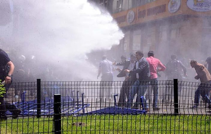 Erzurum'da HDP mitingi öncesi gerginlik çıktı