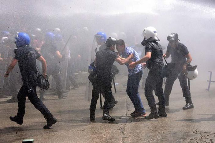 Erzurum'da HDP mitingi öncesi gerginlik çıktı