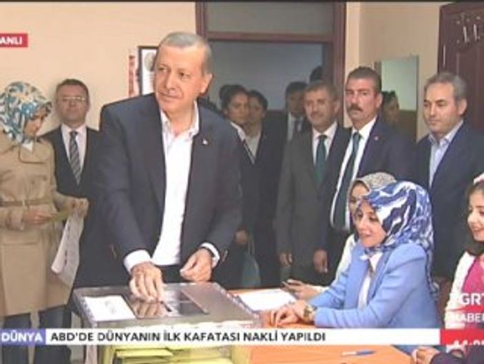 Cumhurbaşkanı Erdoğan Üsküdar'da oyunu kullandı