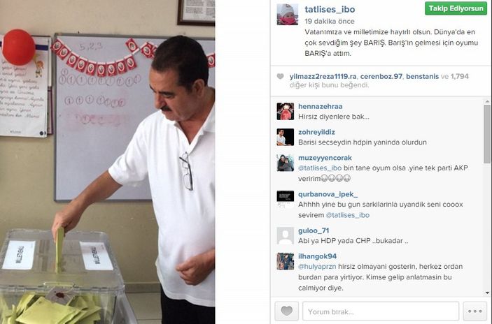 İbrahim Tatlıses: Oyum barışa