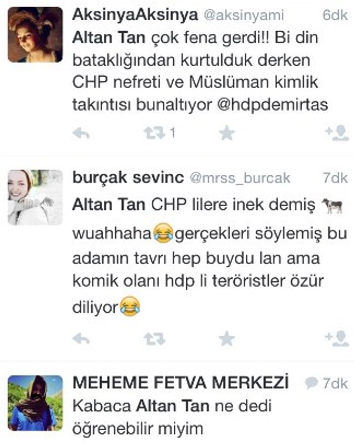 Altan Tan: CHP yerli inek gibi