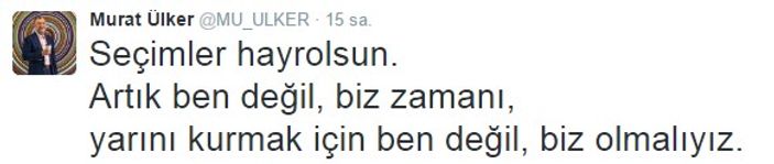 Murat Ülker seçim sonuçlarını değerlendirdi
