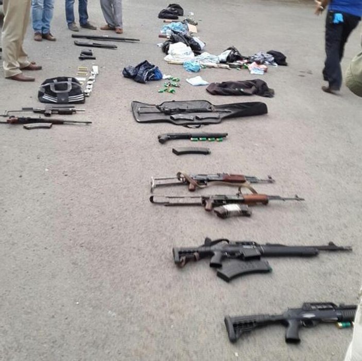 Diyarbakır'daki olaylarla ilgili 34 silah ele geçirildi