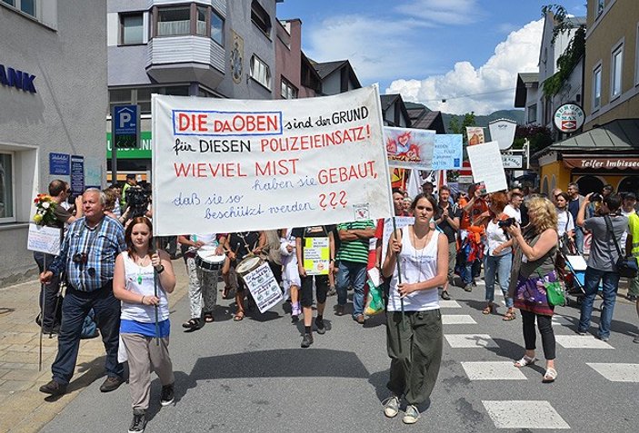 Avusturya'da Bilderberg protestosu